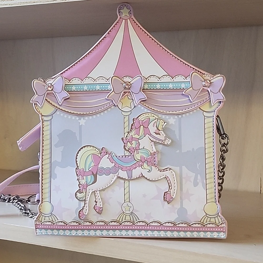 Sugar Thrillz Pink and Purple Carousel Bag - Picture 3 of 5